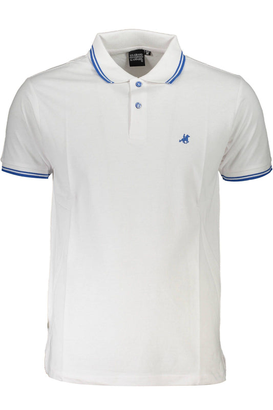 U.S. Grand Polo Blue Cotton Men Polo Shirt U.S. Grand Polo