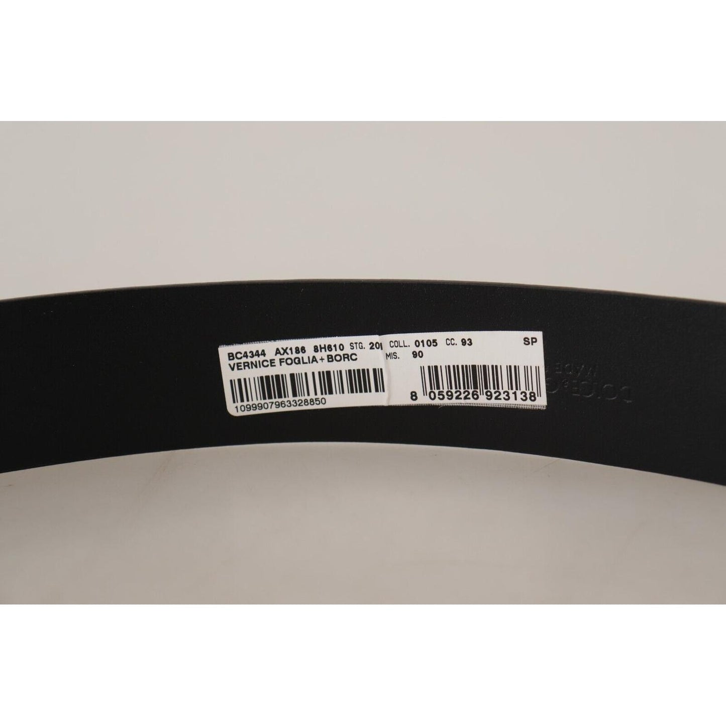 Dolce & Gabbana Blue Patent Leather Vernice Silver Logo Buckle Belt Dolce & Gabbana