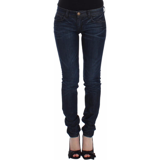 Ermanno Scervino Blue Slim Jeans Denim Pants Skinny Leg Stretch Ermanno Scervino