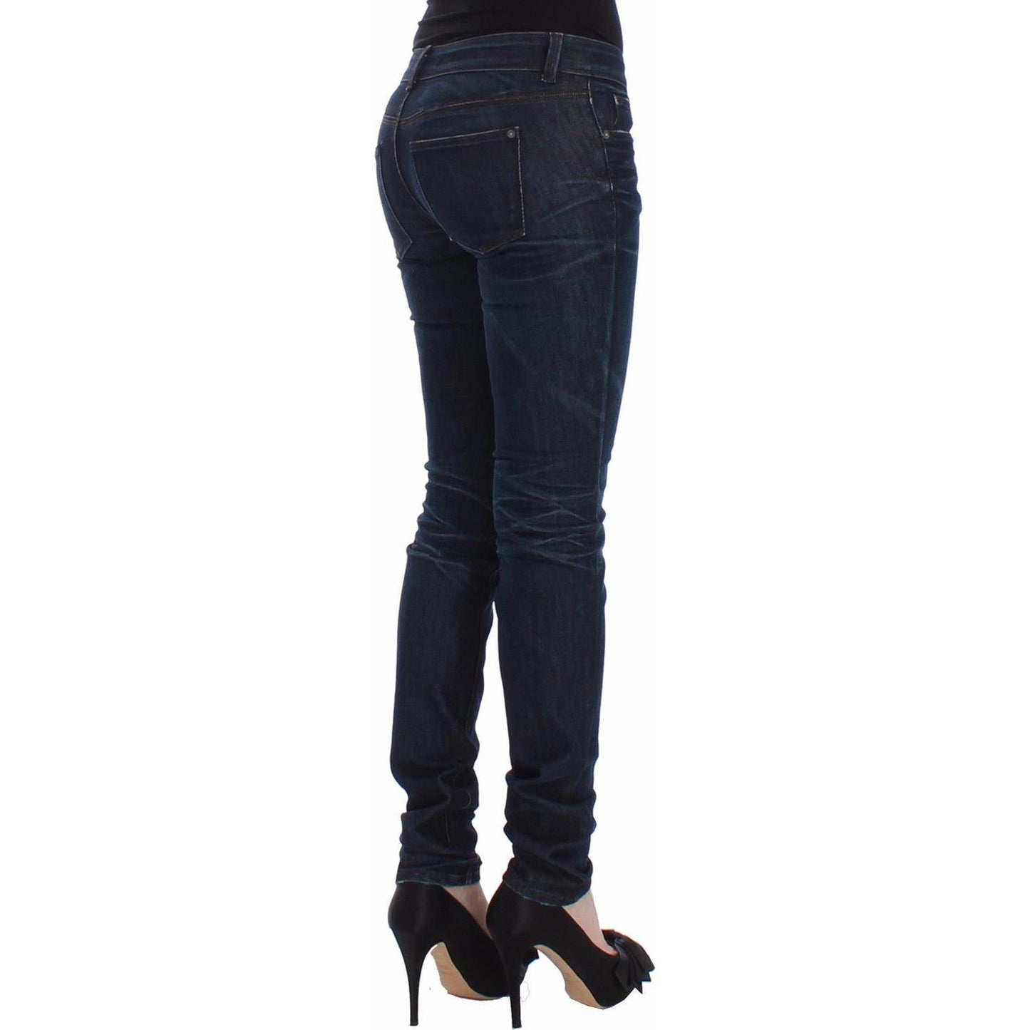 Ermanno Scervino Blue Slim Jeans Denim Pants Skinny Leg Stretch Ermanno Scervino