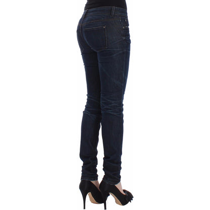 Ermanno Scervino Blue Slim Jeans Denim Pants Skinny Leg Stretch Ermanno Scervino