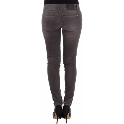 Ermanno Scervino Gray Slim Jeans Denim Pants Skinny Leg Stretch Ermanno Scervino