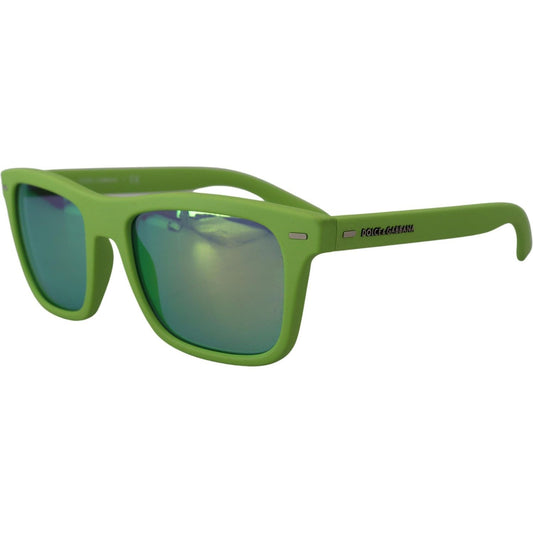 Acid Green Chic Full Rim Sunglasses