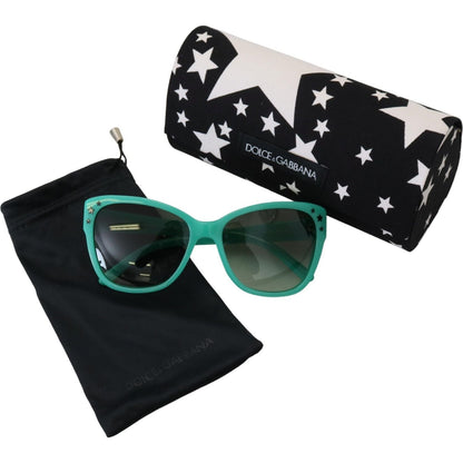 Dolce & Gabbana Green Stars Acetate Square Shades DG4124 Sunglasses Dolce & Gabbana