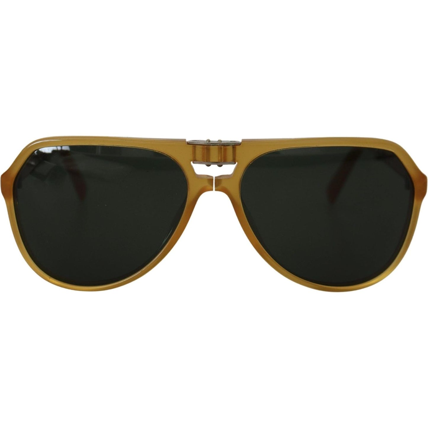 Dolce & Gabbana Yellow Acetate Black Lens Aviator DG4196 Sunglasses Dolce & Gabbana