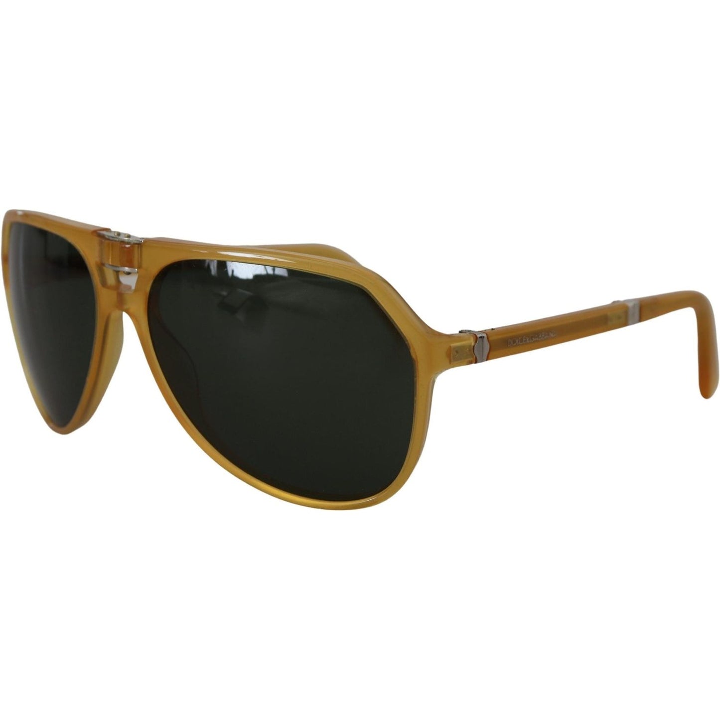 Dolce & Gabbana Yellow Acetate Black Lens Aviator DG4196 Sunglasses Dolce & Gabbana