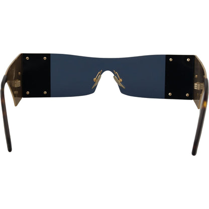 Dolce & Gabbana Gold Metal Rectangle Shades DG2263 Sunglasses Dolce & Gabbana
