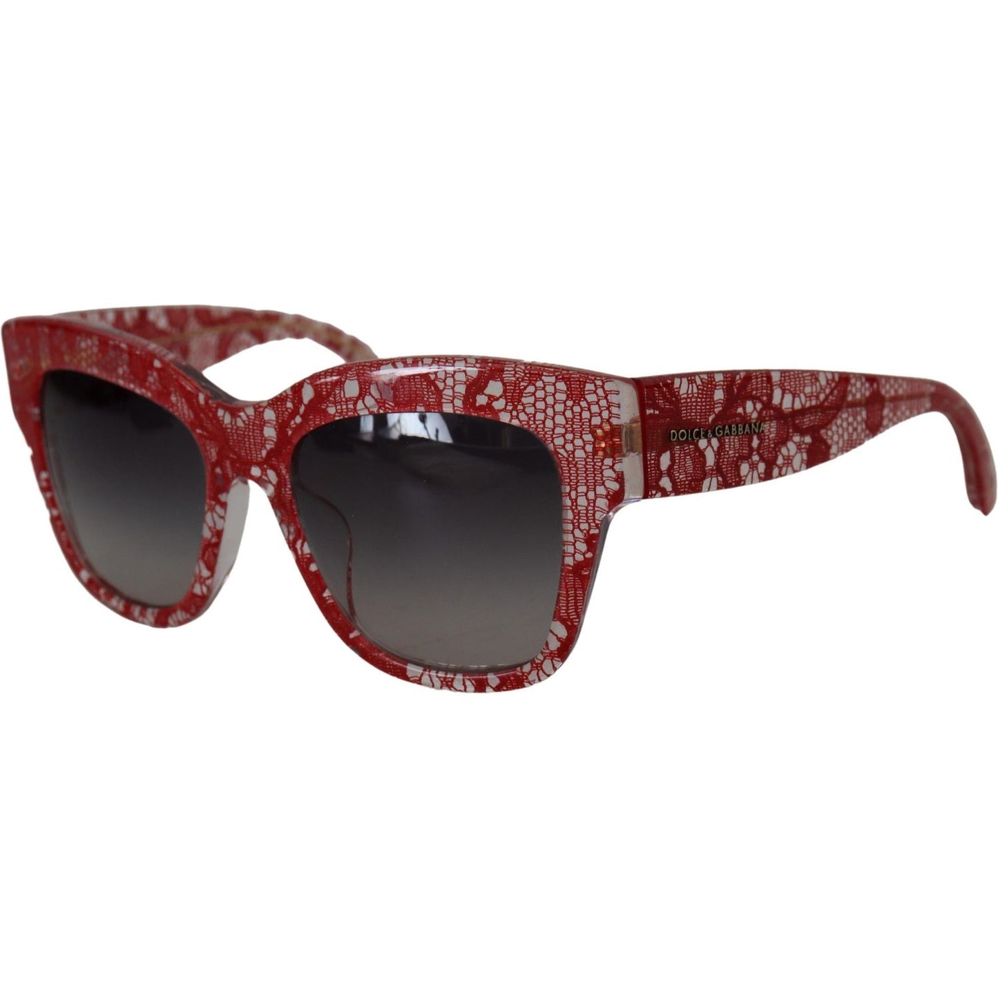 Dolce & Gabbana Sicilian Lace Accented Designer Sunglasses Dolce & Gabbana