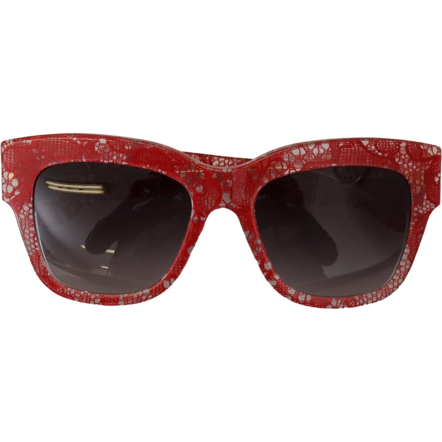 Dolce & Gabbana Red Lace Acetate Rectangle Shades DG4231Sunglasses Dolce & Gabbana