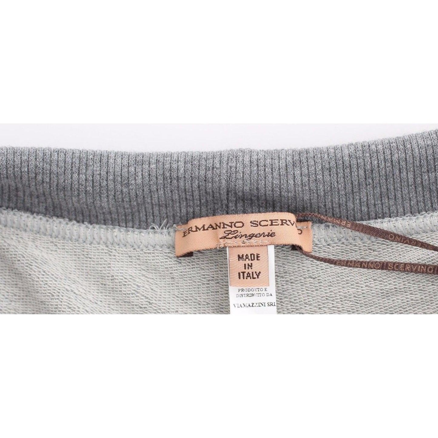 Ermanno Scervino Lingerie Gray Mini Shorts Sleepwear Hotpants Ermanno Scervino