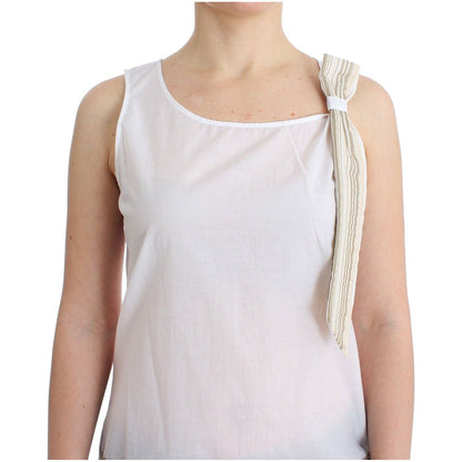 Ermanno Scervino White Top Blouse Tank Shirt Sleeveless Ermanno Scervino
