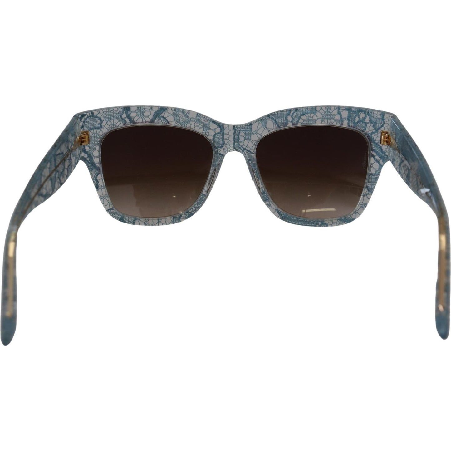 Dolce & Gabbana Elegant Lace Detail Blue Sunglasses Dolce & Gabbana