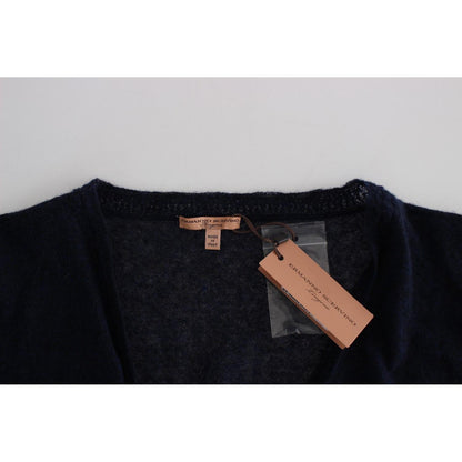 Ermanno Scervino Knit Blue Wool Sweater Cardigan Ermanno Scervino