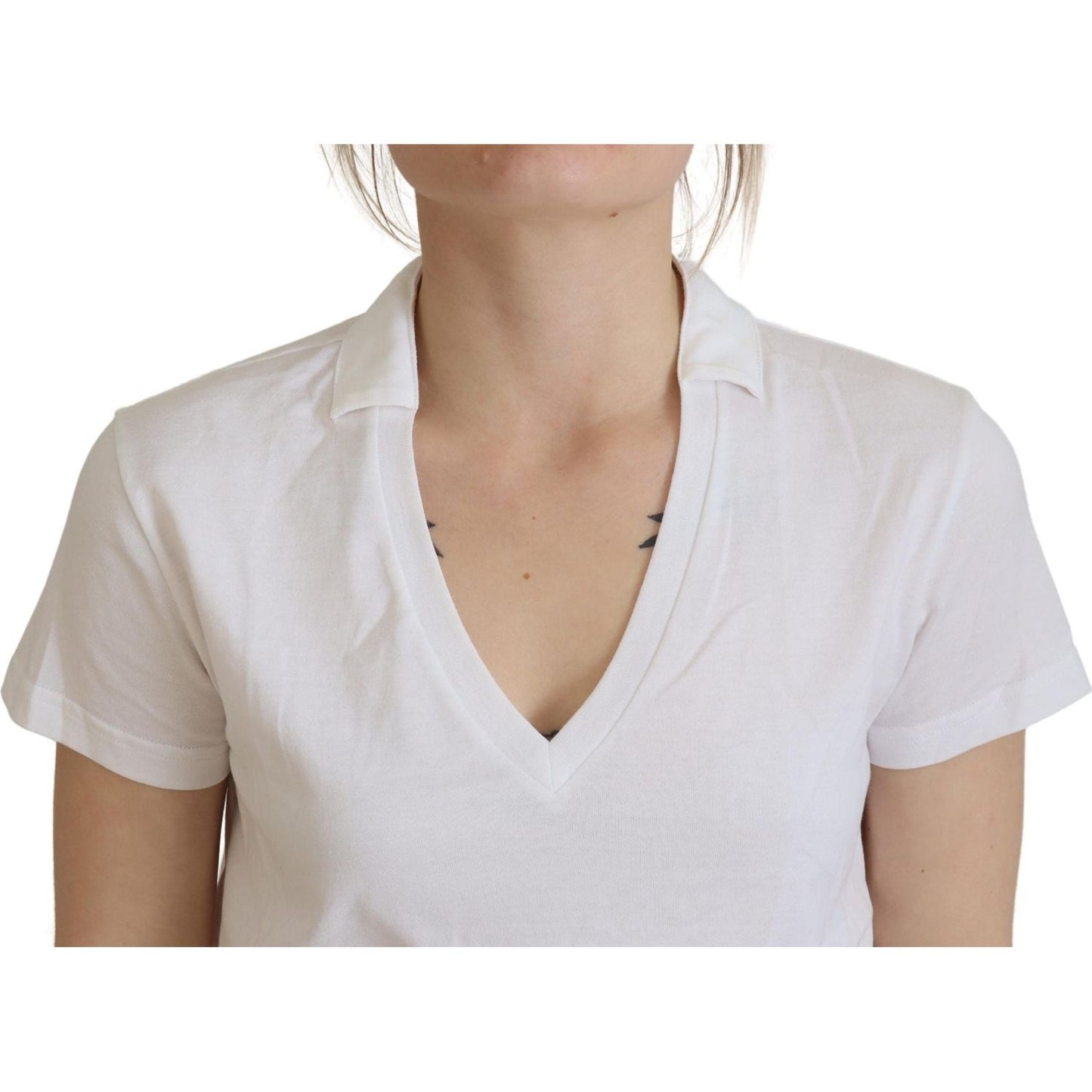 Dolce & Gabbana Elegant White Cotton Top Tee Dolce & Gabbana