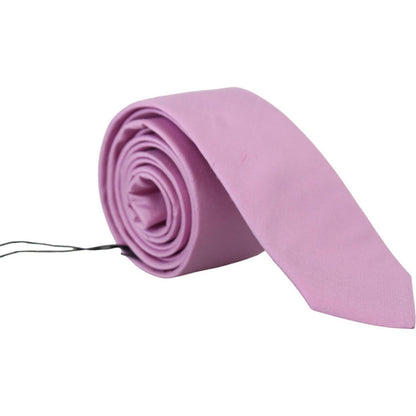 Daniele Alessandrini Pink Classic Men Necktie Accessory Silk Tie Daniele Alessandrini
