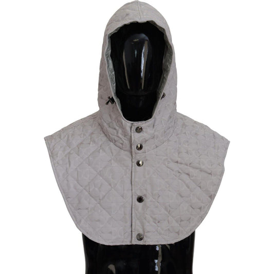 Dolce & Gabbana White Quilted Whole Head Wrap One Size Nylon Hat Dolce & Gabbana