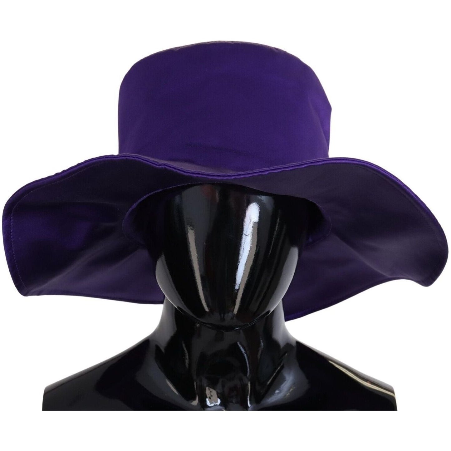 Dolce & Gabbana Elegant Purple Silk Top Hat Dolce & Gabbana