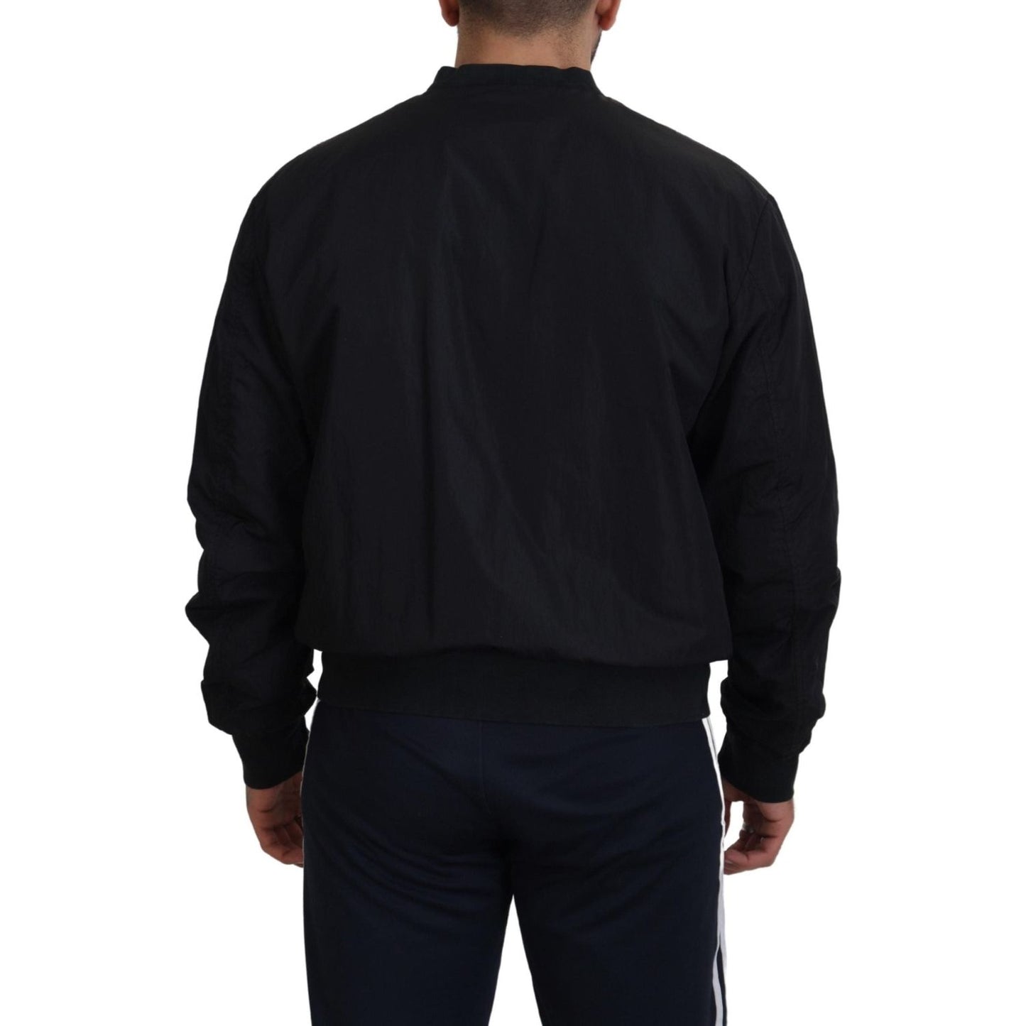 Dolce & Gabbana Elegant Black Bomber Jacket Dolce & Gabbana