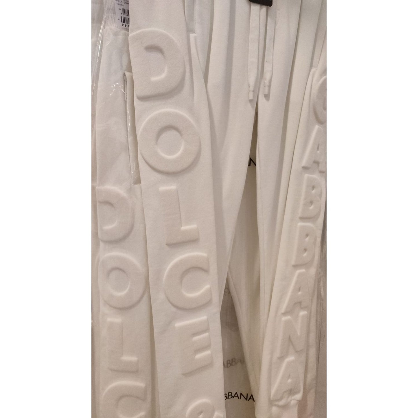 Dolce & Gabbana Elegant White Cotton Sweatpants Dolce & Gabbana