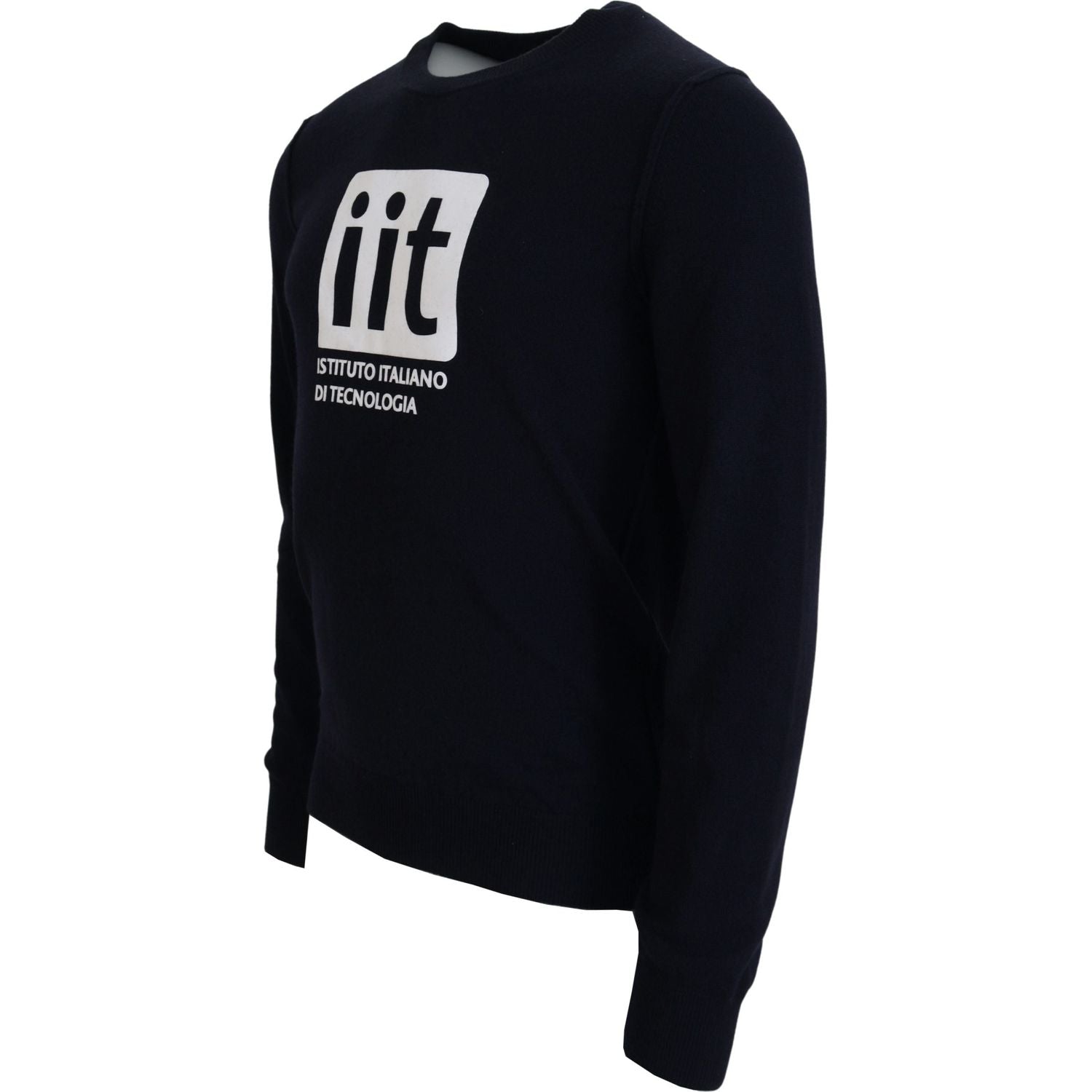 优雅蓝色羊绒套衫