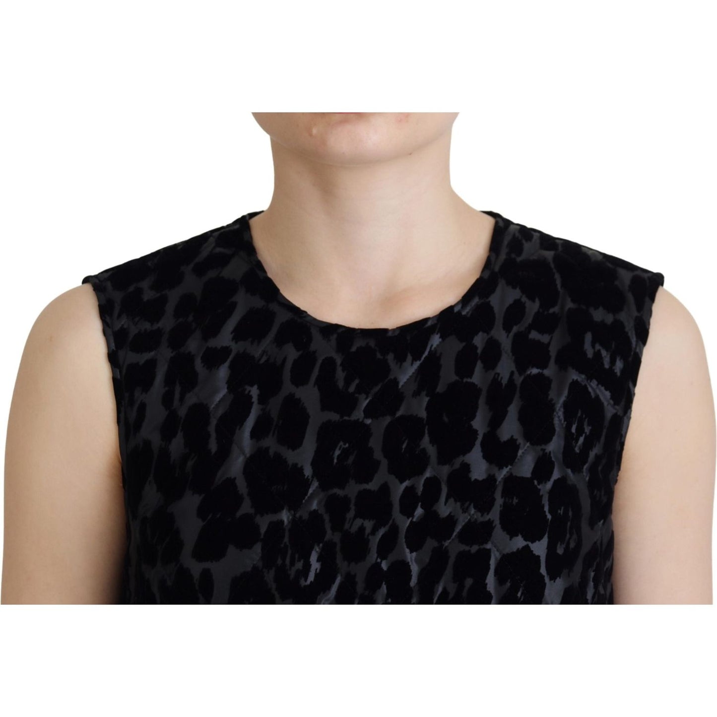 Dolce & Gabbana Elegant Leopard Pattern Mini Shift Dress Dolce & Gabbana