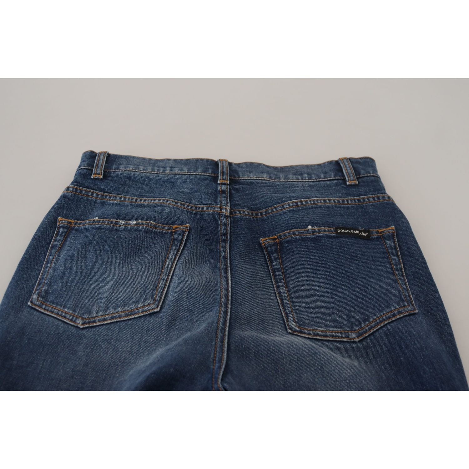 优雅蓝色牛仔裤 - 修身剪裁