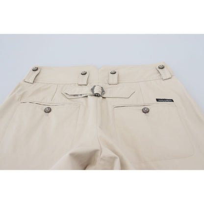 Dolce & Gabbana Beige Cotton Women Cargo Pants