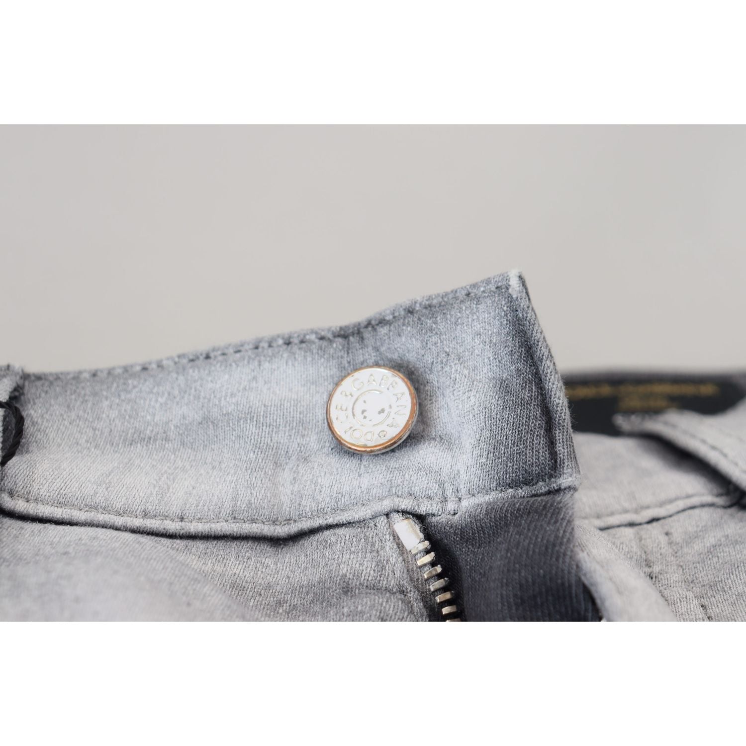 Dolce & Gabbana Gray Washed Skinny Men Denim Jeans