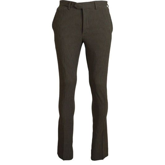 BENCIVENGA Multicolor Striped Pure Cotton Men Pants