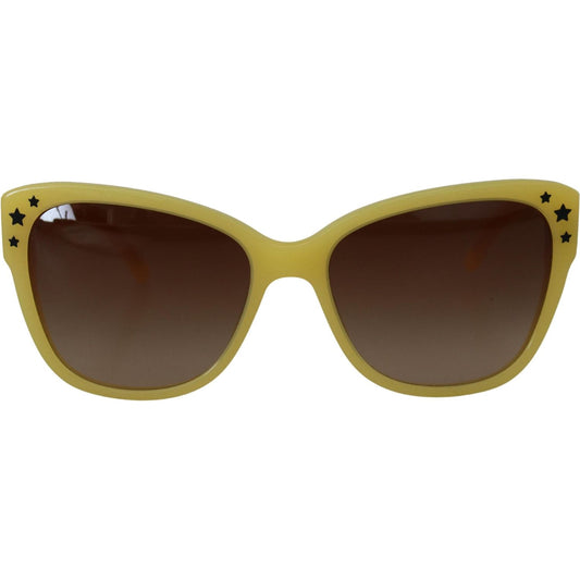 Dolce & Gabbana Chic Yellow Acetate Gradient Sunglasses Dolce & Gabbana Dark Slate Gray