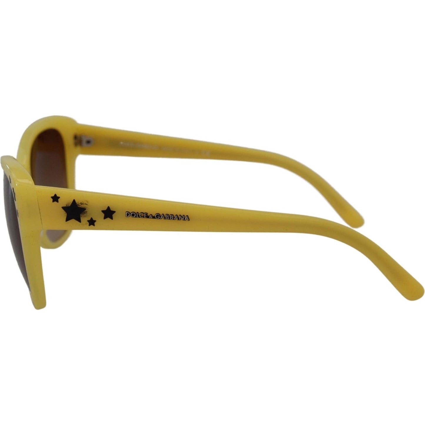 Dolce & Gabbana Yellow Acetate Frame Stars Embellishment DG4124 Sunglasses Dolce & Gabbana