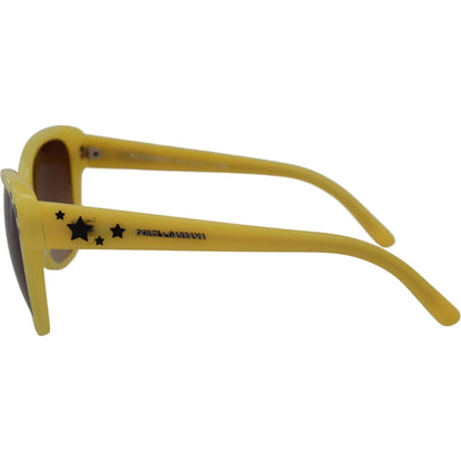 Dolce & Gabbana Yellow Acetate Frame Stars Embellishment DG4124 Sunglasses Dolce & Gabbana