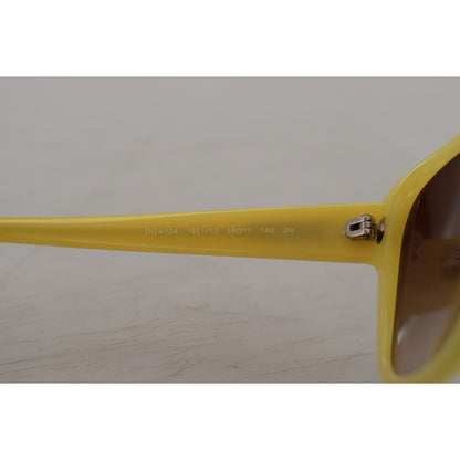 Dolce & Gabbana Yellow Acetate Frame Stars Embellishment DG4124 Sunglasses Dolce & Gabbana
