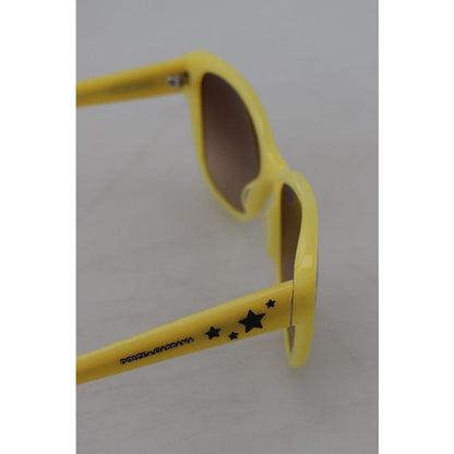 Dolce & Gabbana Yellow Acetate Frame Stars Embellishment DG4124 Sunglasses Dolce & Gabbana
