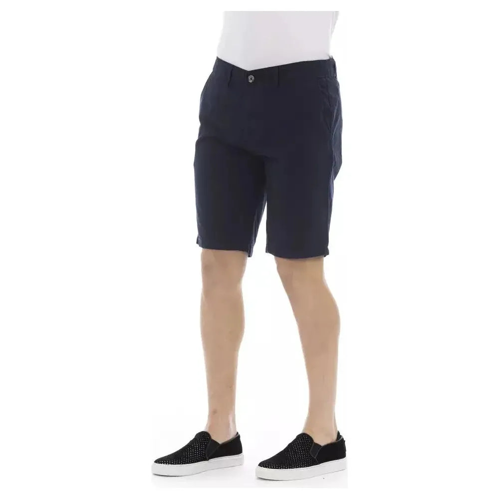 Baldinini Trend Blue Cotton Men Bermuda Short 1728,67345744032,Baldinini Trend,Bermuda - Shorts - Clothing,Blue,Clothing,IT44 | XS,Men,Men - Clothing,New with tags,Shorts - Clothing,Shorts - Men - Clothing