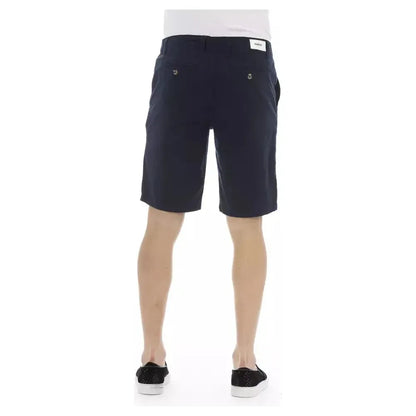 Baldinini Trend Blue Cotton Men Bermuda Short 1728,67345744032,Baldinini Trend,Bermuda - Shorts - Clothing,Blue,Clothing,IT44 | XS,Men,Men - Clothing,New with tags,Shorts - Clothing,Shorts - Men - Clothing