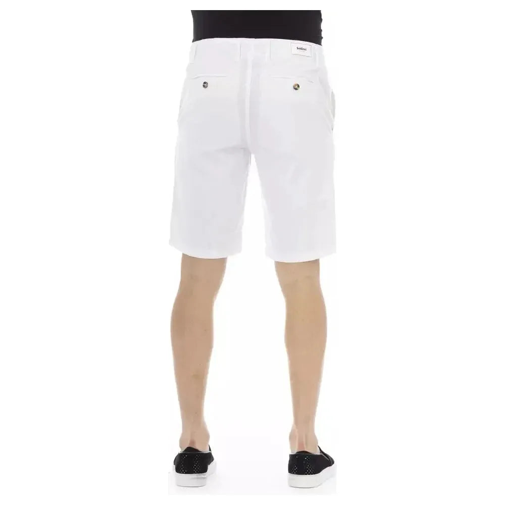Baldinini Trend White Cotton Men Bermuda Short 1728,67345744032,Baldinini Trend,Bermuda - Shorts - Clothing,Clothing,IT44 | XS,Men,Men - Clothing,New with tags,Shorts - Clothing,Shorts - Men - Clothing,White