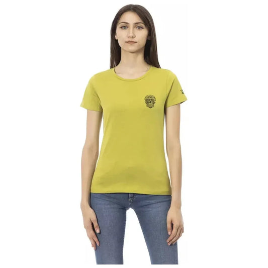 Trussardi Action Green Cotton Women T-Shirt