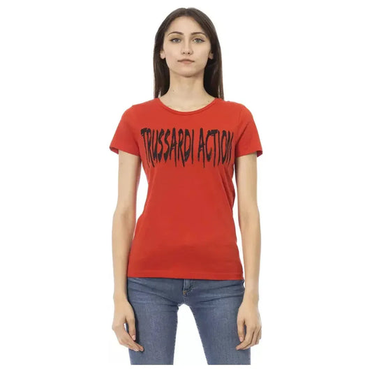 Trussardi Action "Red Cotton Women Top" Trussardi Action