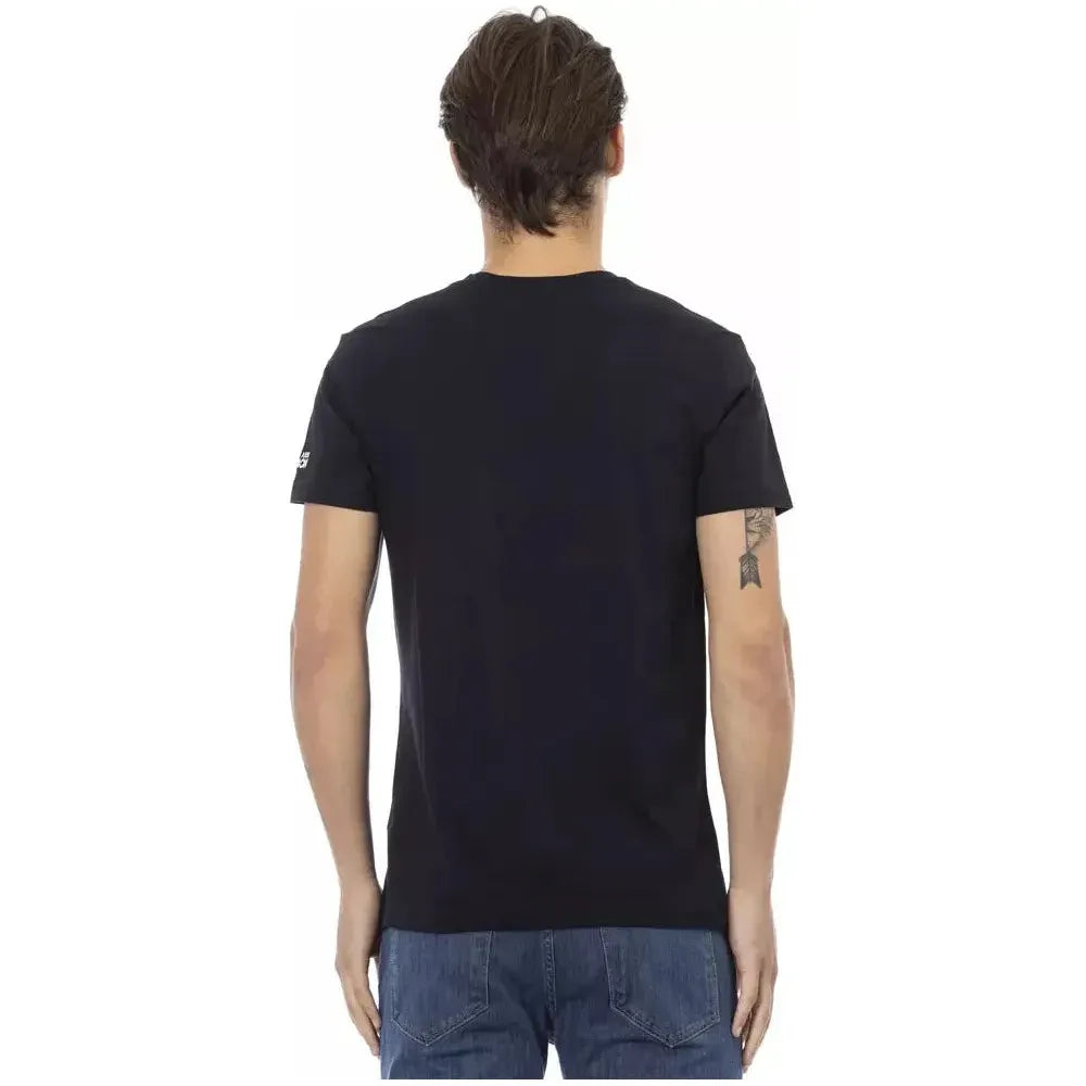 Trussardi Action Black Cotton Men's T-Shirt Trussardi Action