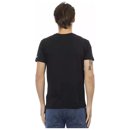 Trussardi Action Black Cotton Men T-Shirt