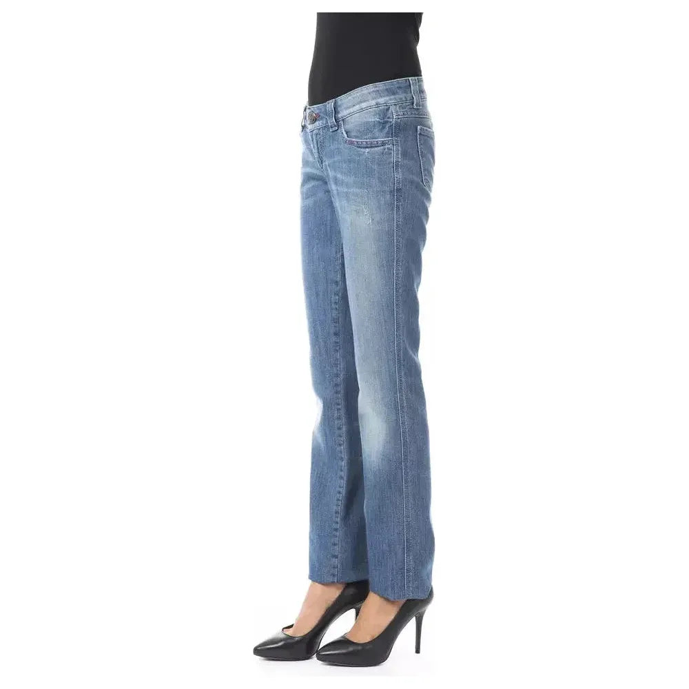 BYBLOS Blue Cotton Women Jean BYBLOS