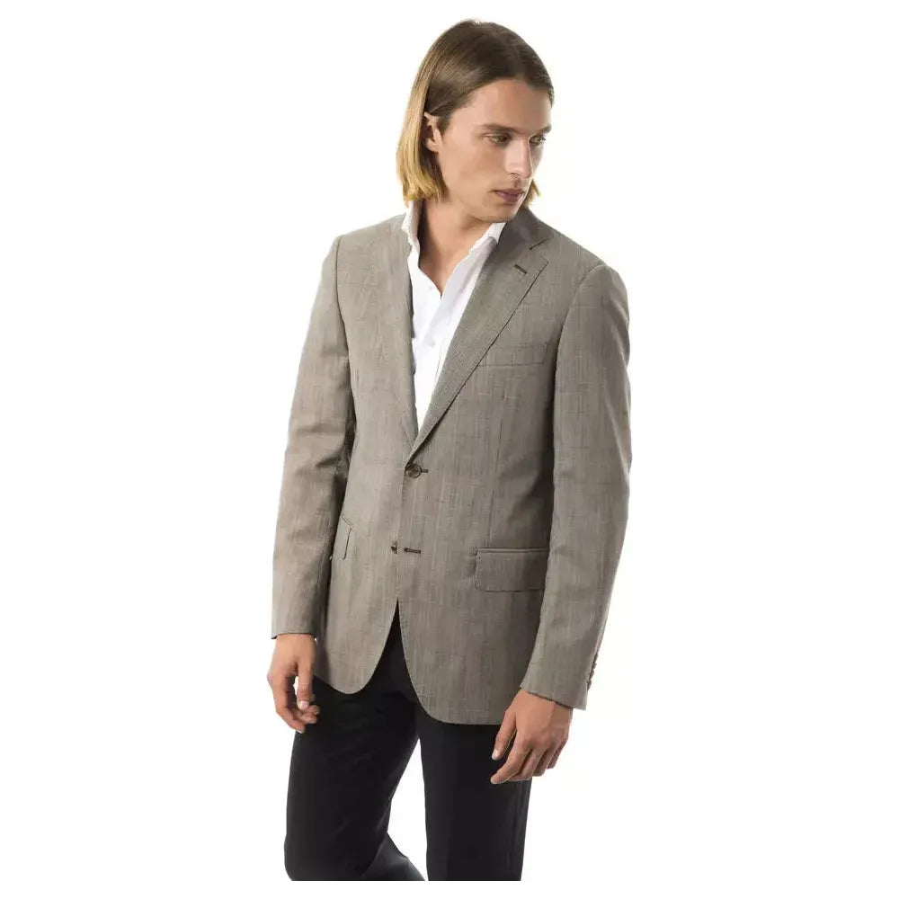 Uominitaliani Gray Wool Men Blazer Uominitaliani