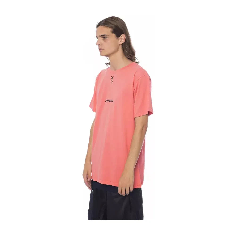 Nicolo Tonetto "Multicolor Cotton Men T-Shirt" Nicolo Tonetto Dark Salmon