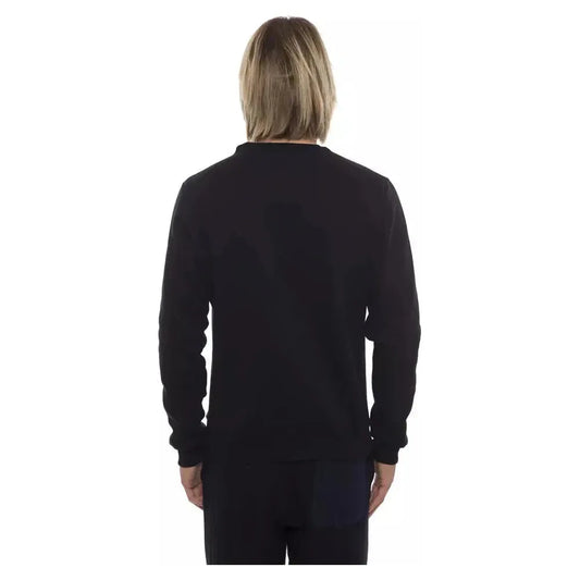 Nicolo Tonetto Black Cotton Men Sweater Nicolo Tonetto