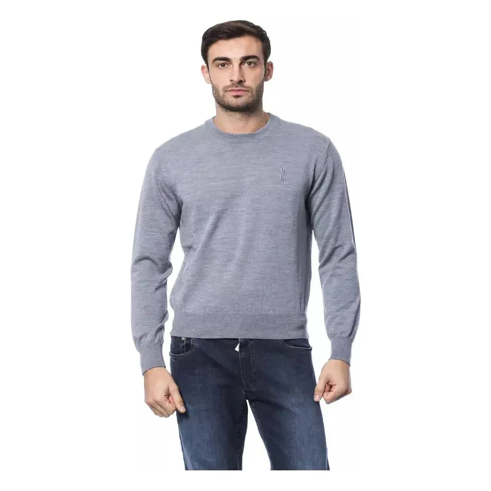 Billionaire Italian Couture Gray Merino Wool Men Sweater 1728,67345744032,Billionaire Italian Couture,Clothing,Gray,Men,Men - Clothing,New with tags,S,Sweaters - Clothing,Sweaters - Men - Clothing,Sweatshirts - Sweaters - Clothing