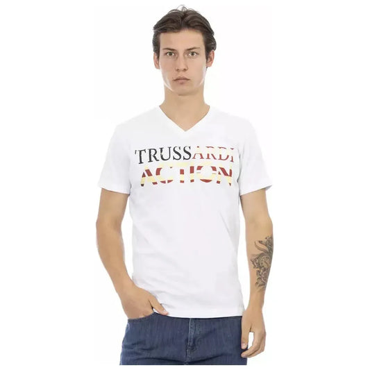Trussardi Action White Cotton Men's T-Shirt