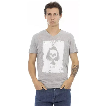 Trussardi Action Gray Cotton Men's T-Shirt