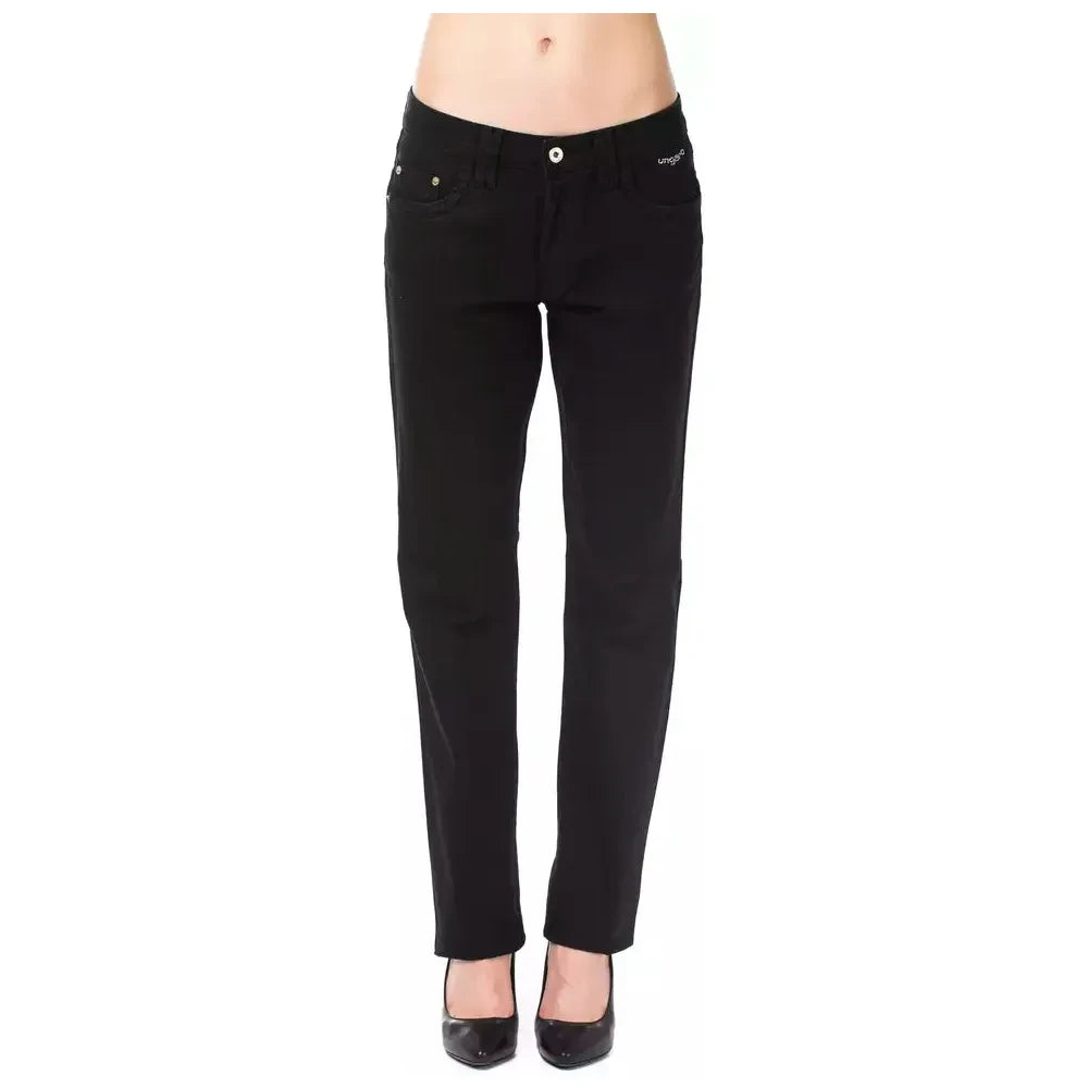 Ungaro Fever Black Cotton Women's Pants Ungaro Fever