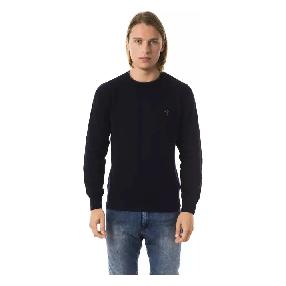 Uominitaliani Blue Wool Men Sweater